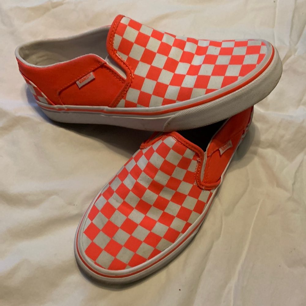 Pink Checkered Slip-On Vans